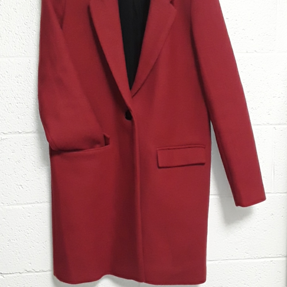 Zara Rust Wool Coat